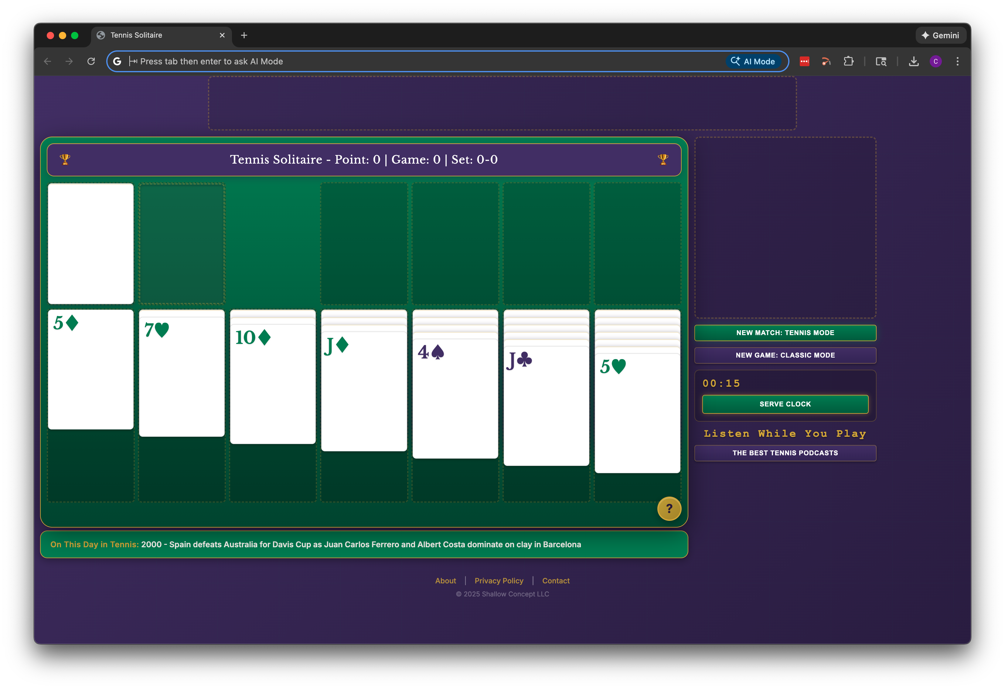 Redesigned layout with sidebar buttons